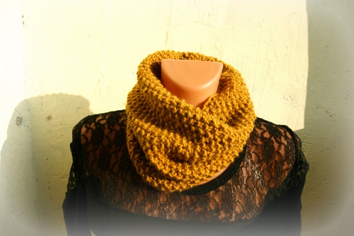 Warm sleeve, snood, alpaca