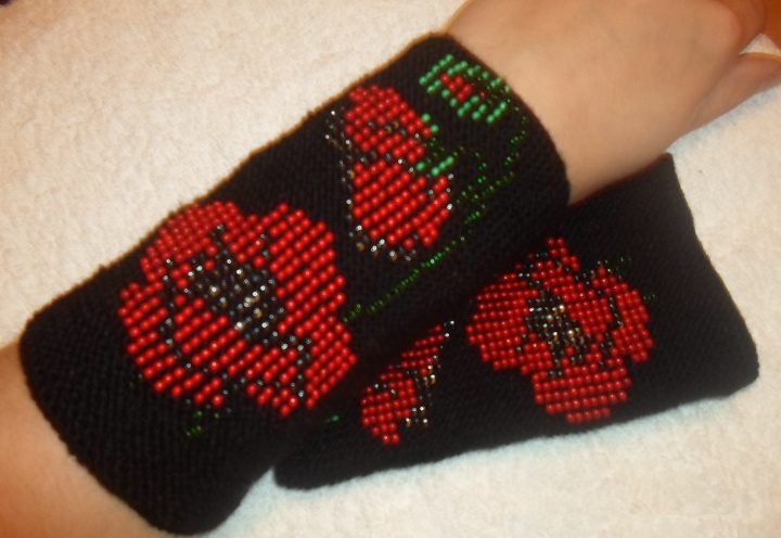 Hand warmers "Poppies"