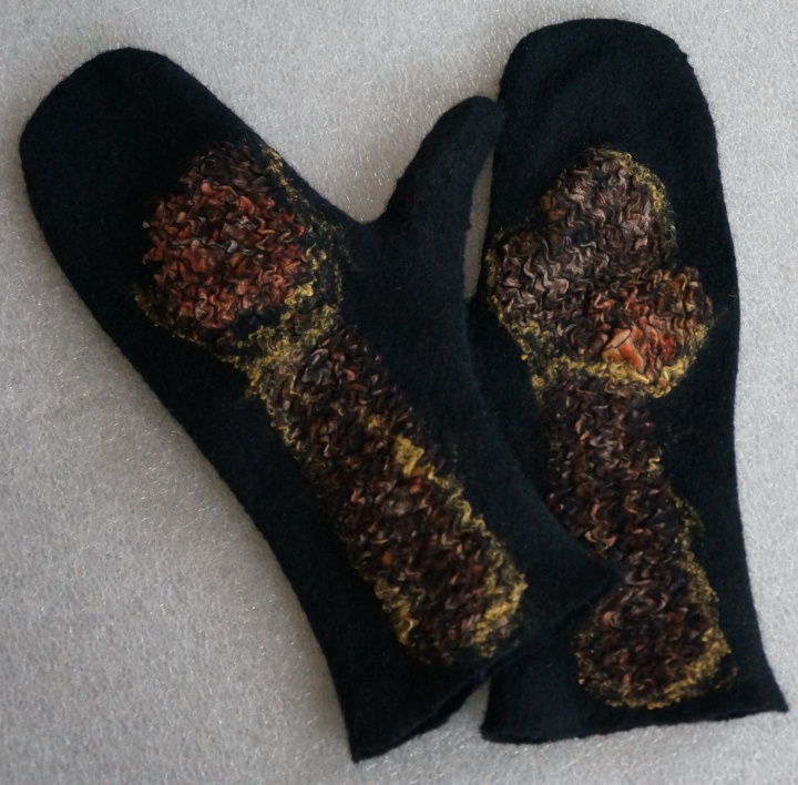 With silk cloth