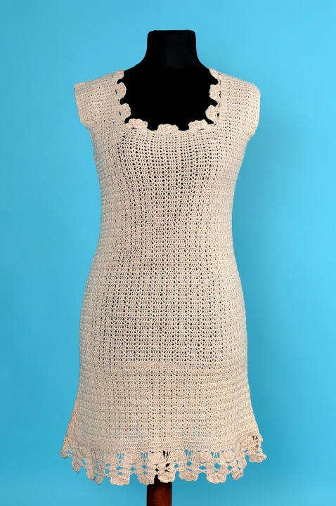 Crocheted summer dress
