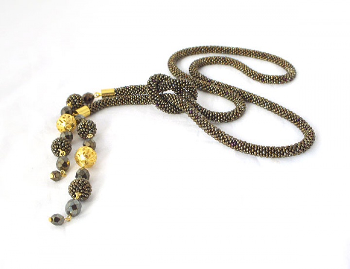Crocheted necklace (tow) - Lariat picture no. 2