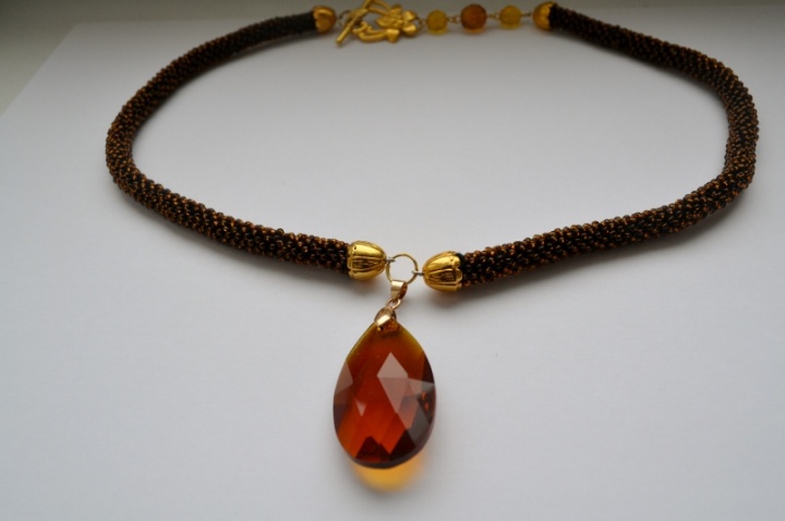 Crocheted necklace