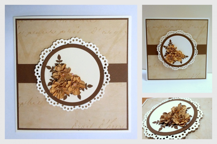 Handmade card with chocolate aftertaste