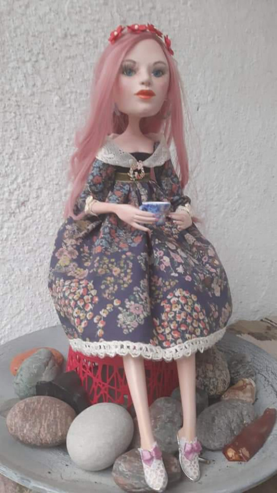 Handmade doll of interior