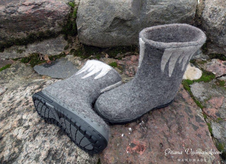 Felt shoes " Varvekliukas "