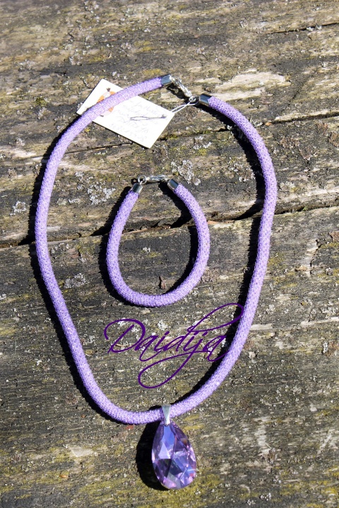 Purple necklace (tow) handiwork