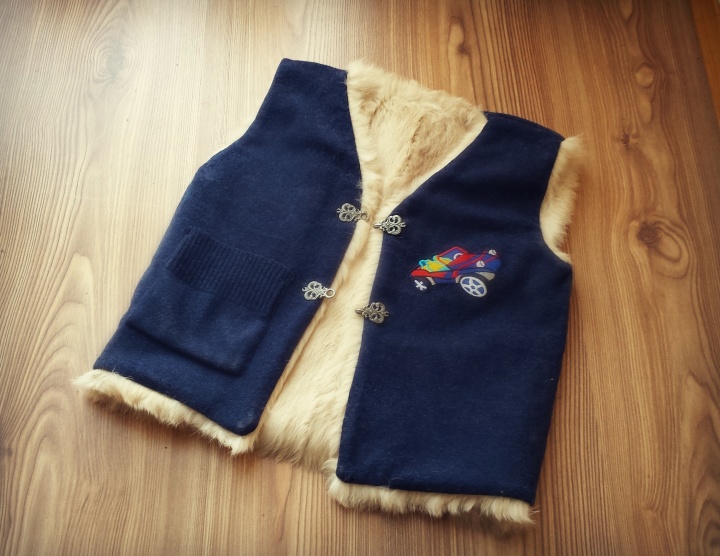 Baby fur vest