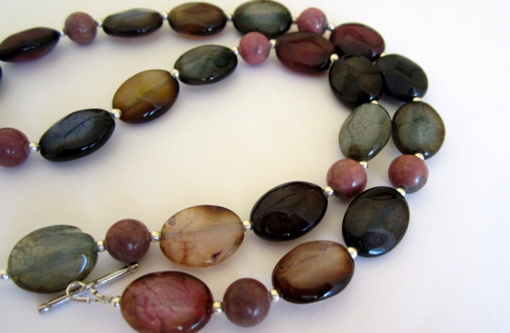 Agate necklace picture no. 3