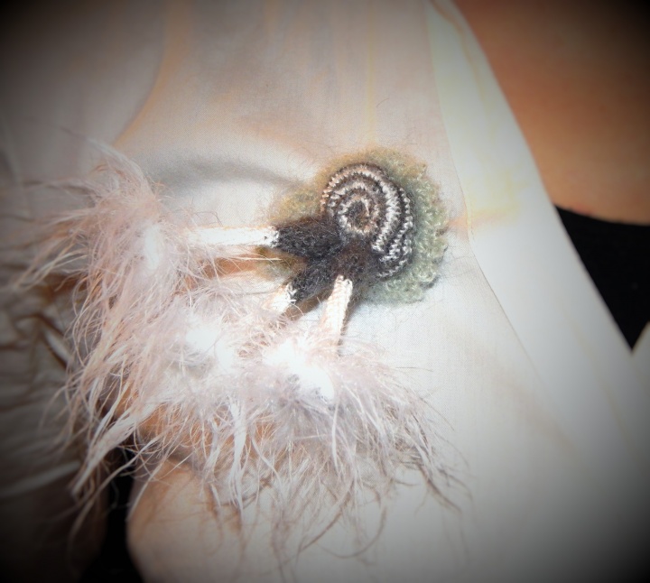 Crocheted brooch " Gone With the Wind. Fate " picture no. 3