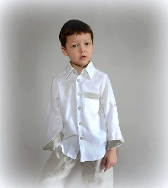 A white linen shirt picture no. 2