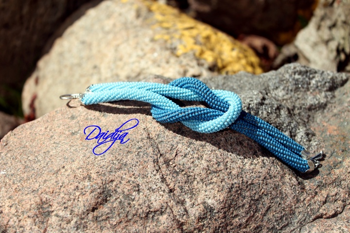 crocheted bracelet