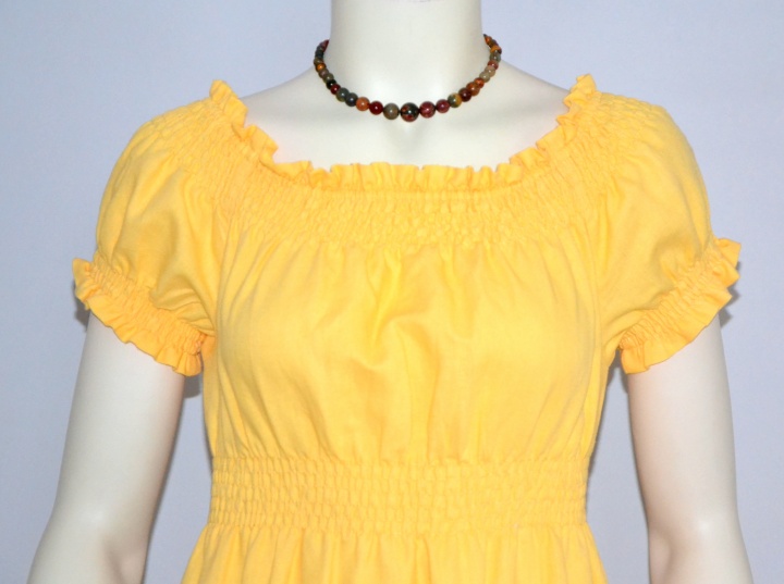 Yellow long dress