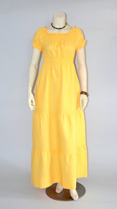 Yellow long dress picture no. 2