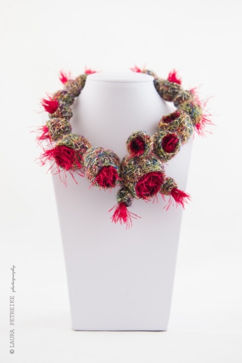 Necklace - cactus flowers
