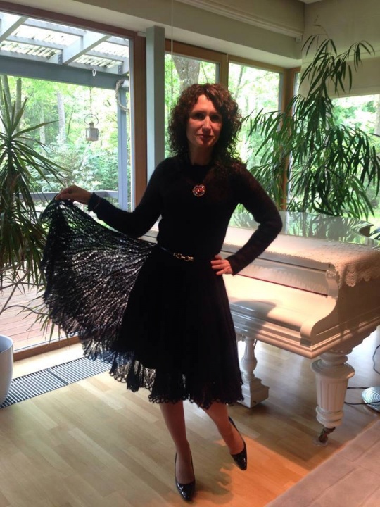 knitted mohair dress