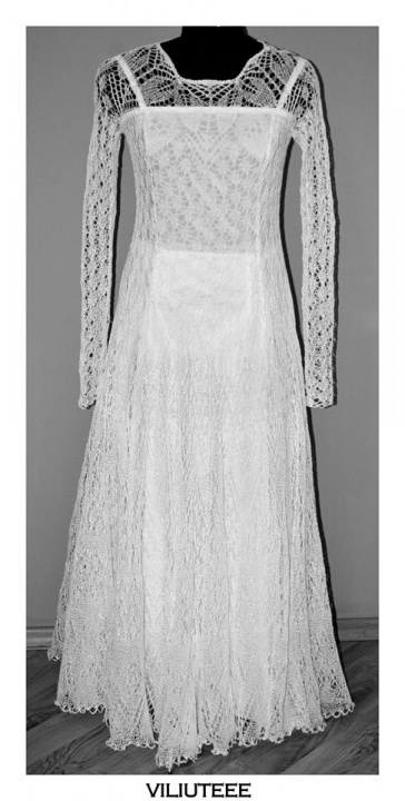 bridal gown woven from flax