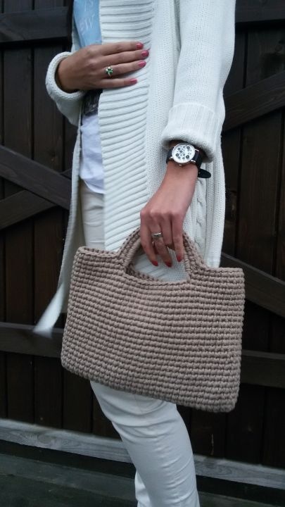 Crocheted handbag