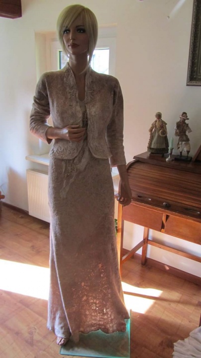 The dress and jacket