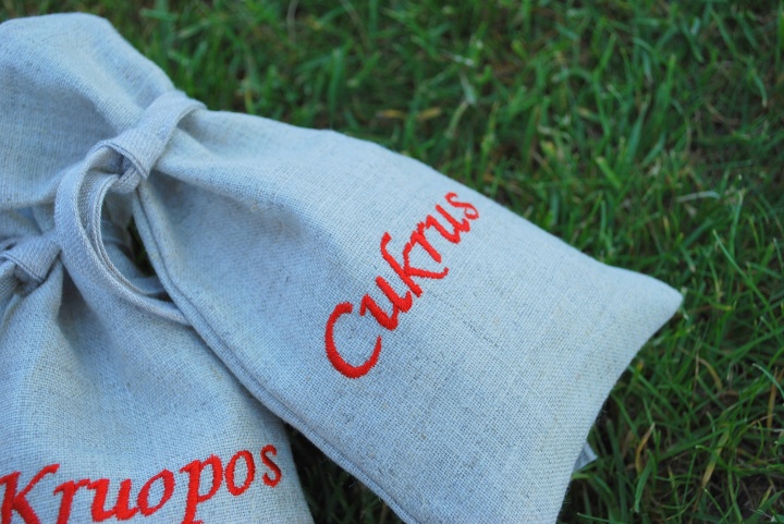 Linen bags set christenings picture no. 2
