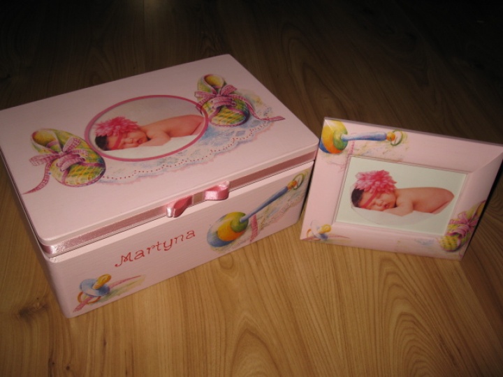 Krikštadėžė + rėmelis