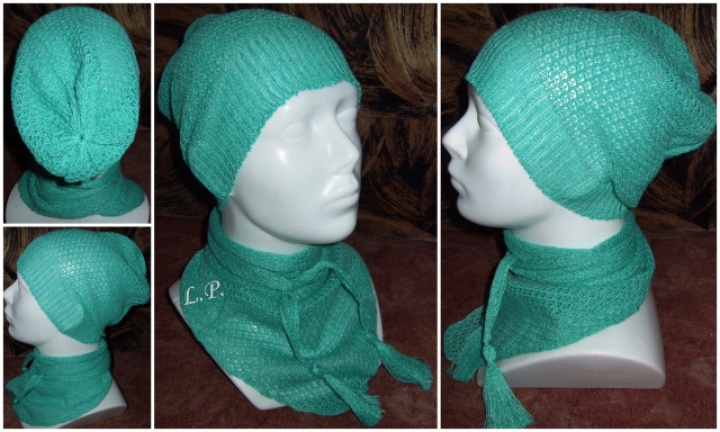 Baby kepurytė and scarf