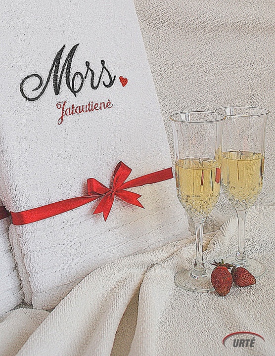 Newlyweds - wedding - young - Personal towels picture no. 2