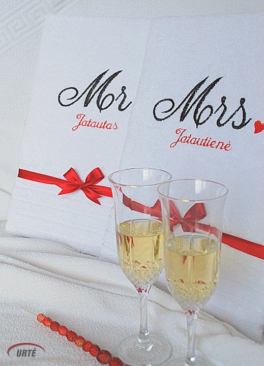 Newlyweds - wedding - young - Personal towels picture no. 3