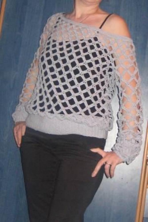 Crocheted sweater " Pilkutis " picture no. 3