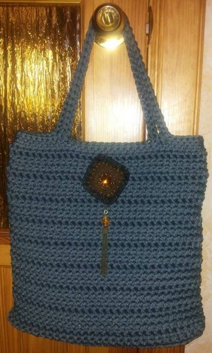 Crocheted handbag " Rope "