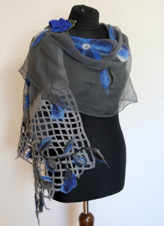 Blue flowers scarf ,, ,, picture no. 2