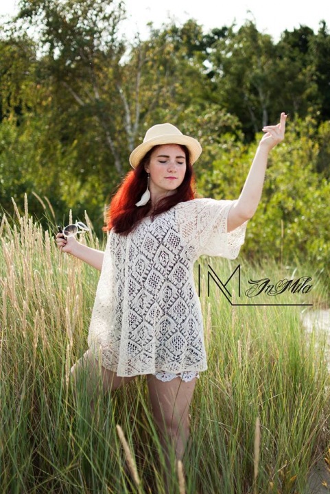 Openwork linen tunic :)