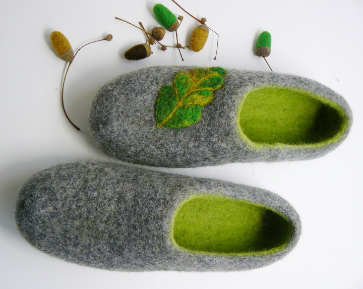 Felt slippers " Autumn "