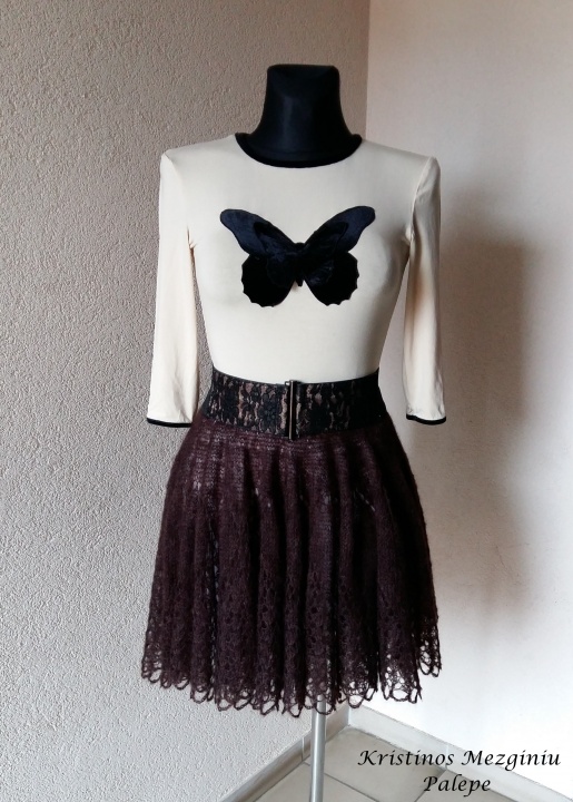 knitted mohair skirt