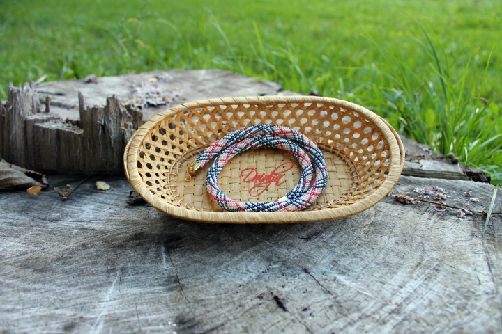 Popular Pattern, Classic Rope Necklace, Beaded Crochet Necklace, For Autumn, Gif picture no. 2