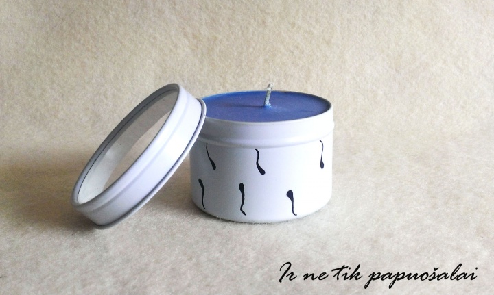 Natural handmade candle