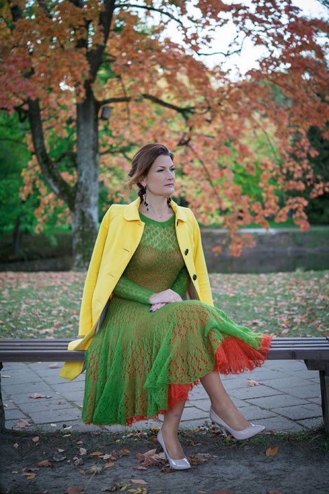knitted mohair dress ,, RUDENEJA "