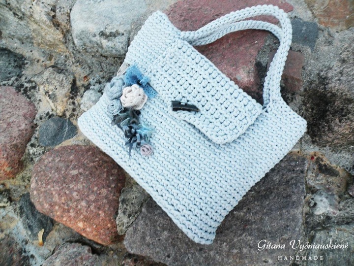 Crocheted handbag - terbium " Elegance " picture no. 3