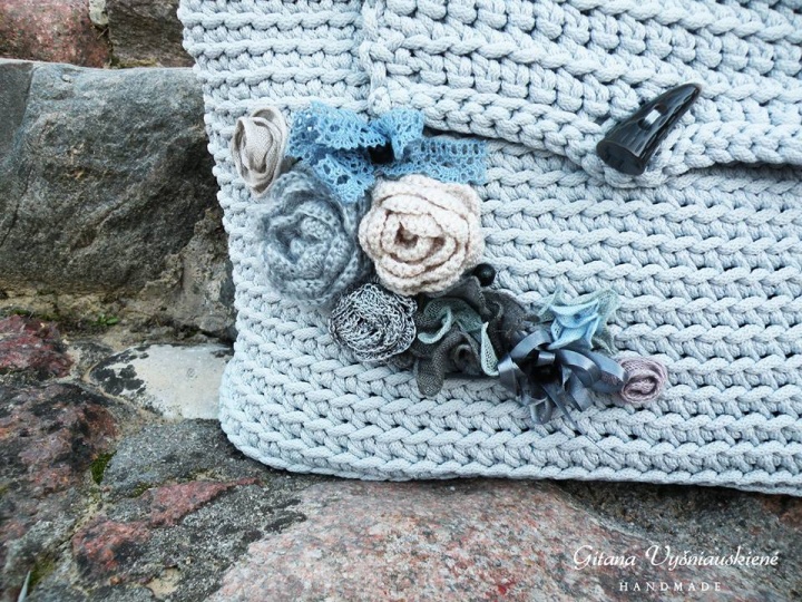 Crocheted handbag - terbium " Elegance " picture no. 2