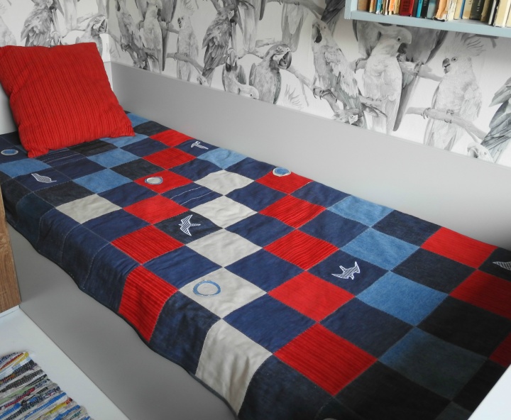 From denim bedspread