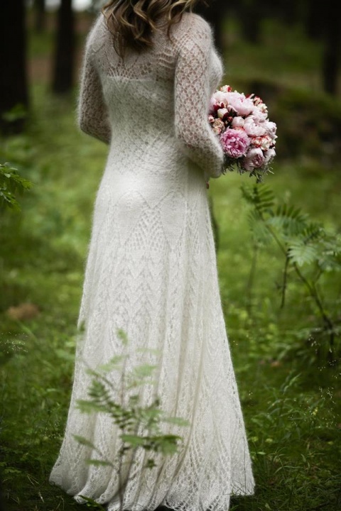 knitted bridal dress ERIKA