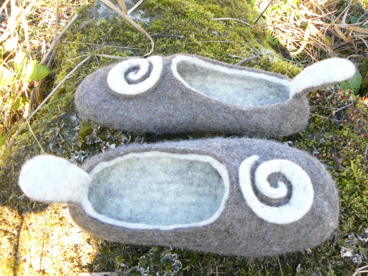 Felt slippers - Land spiral, size 37 picture no. 2
