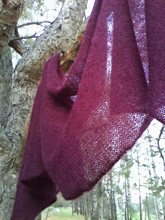 Knitted cloak of mohair picture no. 3