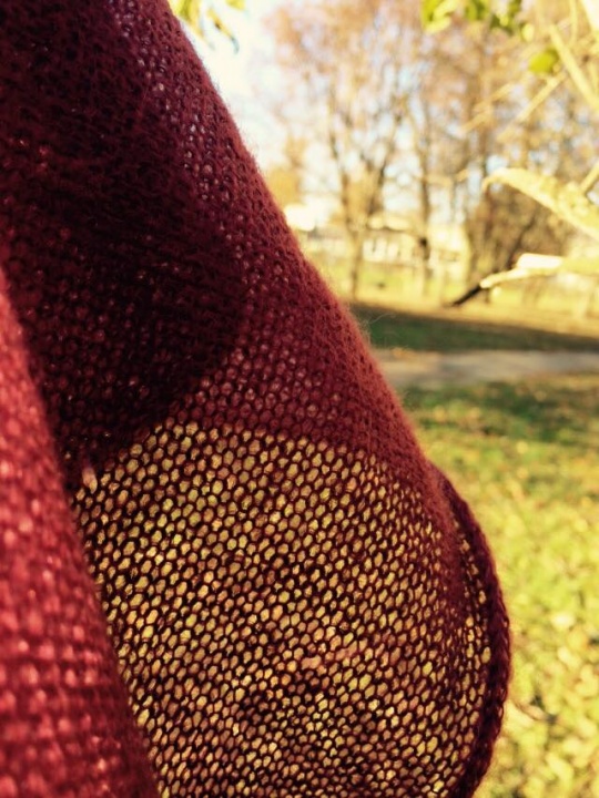 Knitted scarf in mohair picture no. 3