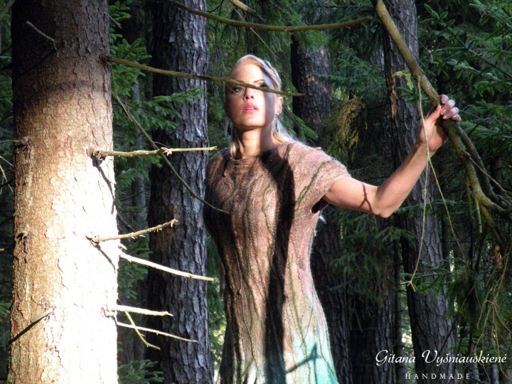 Velta dress " Forest goddess "