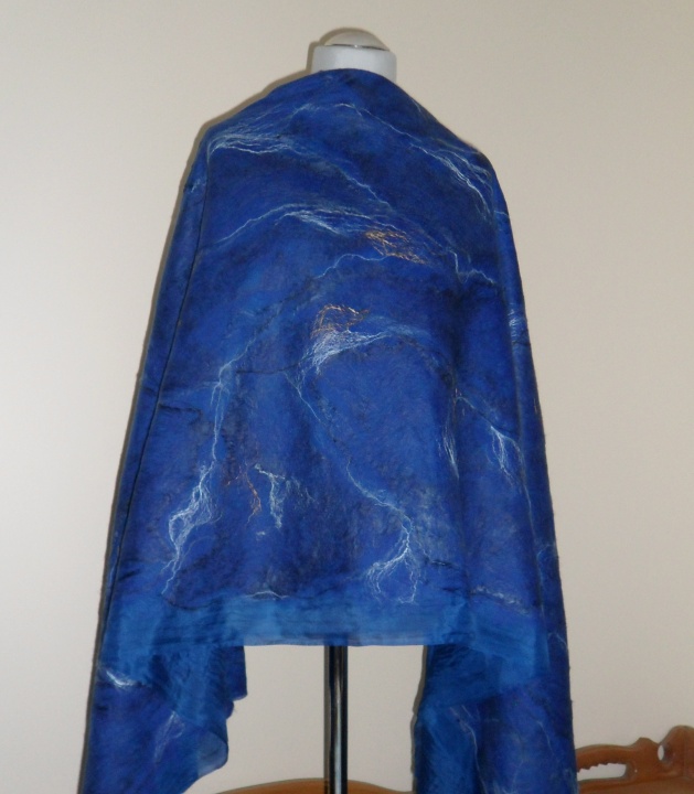 Cornflower - Velta silk cloak