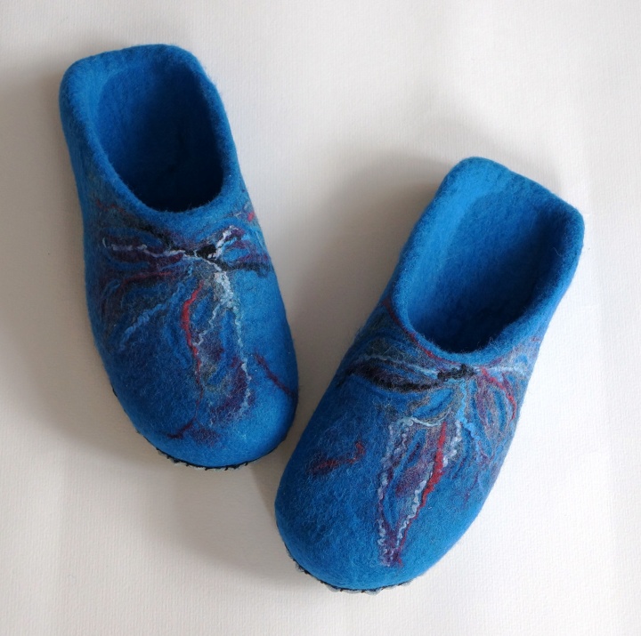 Women slippers " The Blue Turquoise "