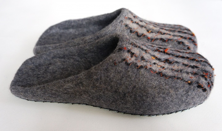 Eco felted shoes for men