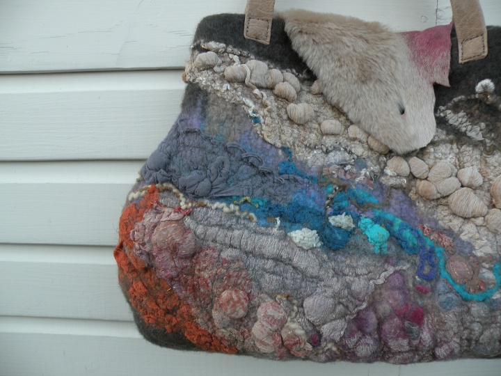 Felted bag "Comet" picture no. 2