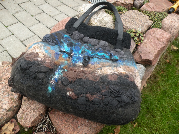Felted bag "Waterfall"