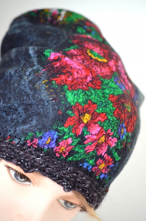 Felted set - hat and shawl  picture no. 3